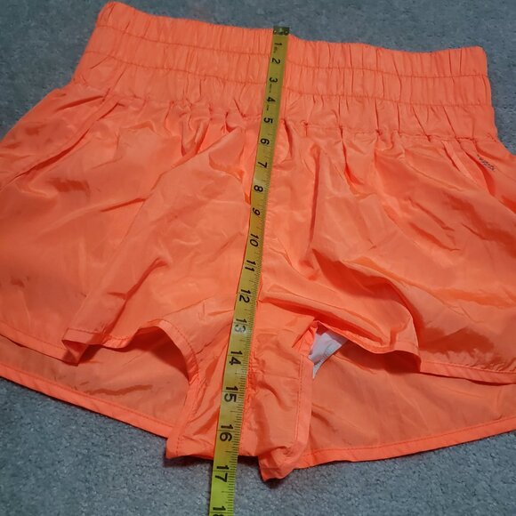 FREE PEOPLE FP MOVEMENT NWOT The Way Home Shorts 2" HR Neon Orange Women's XL - Picture 14 of 16